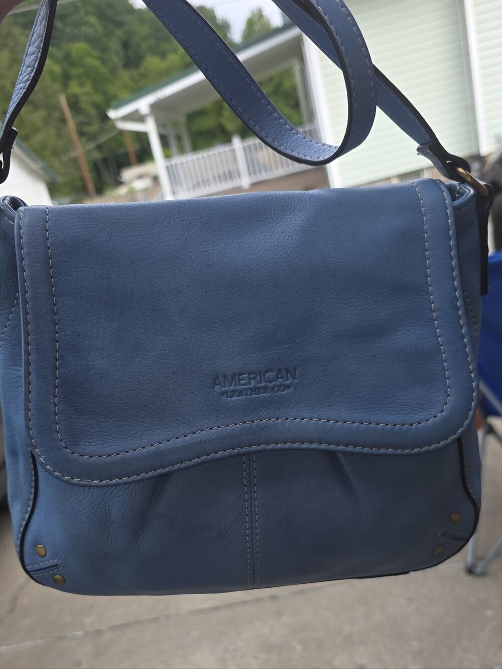 American Leather Crossbody Bag